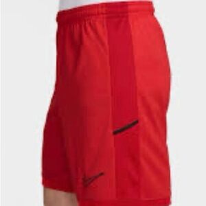 Nike Academy Boys Youth Red Dri-Fit Soccer Shorts Size Large